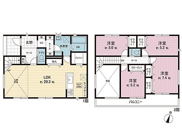 間取図です。図面と異なる場合は現況を優先させていただきます。
