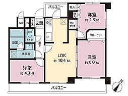 グリーンコーポ淵野辺 3LDKの間取図画像
