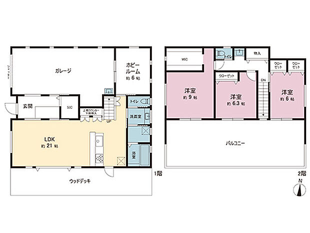間取図です。図面と異なる場合は現況を優先させていただきます。