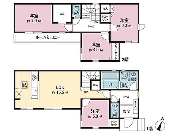 間取図です。図面と異なる場合は現況を優先させていただきます。