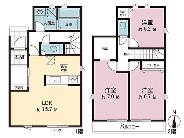 間取図です。図面と異なる場合は現況を優先させていただきます。