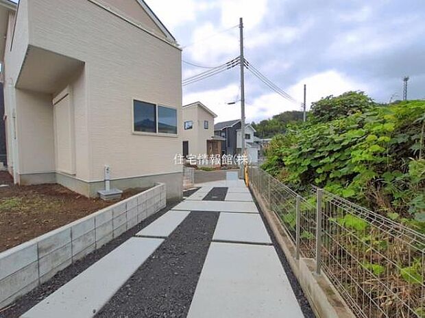 前面道路を含めた現地写真です。