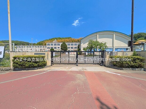 八王子市立加住小中学校(小学校)まで約1900m(徒歩24分)