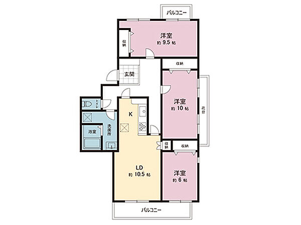 間取図です。図面と異なる場合は現況を優先させていただきます。