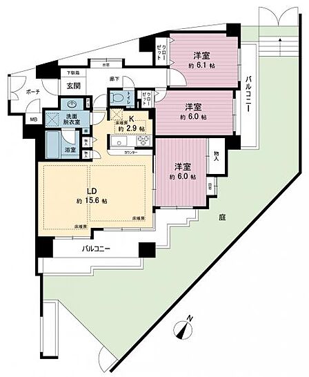 間取図です。図面と異なる場合は現況を優先させていただきます。