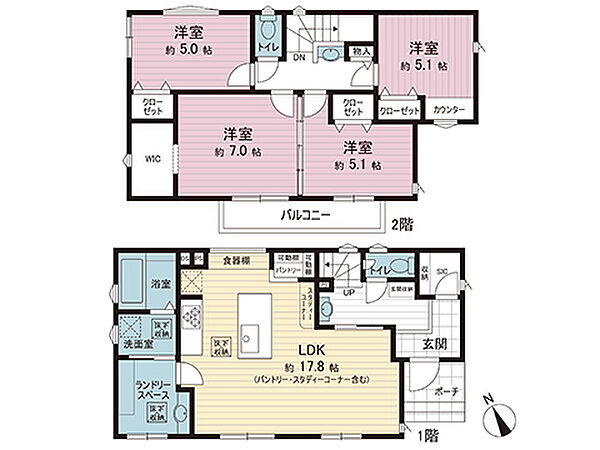間取図です。図面と異なる場合は現況を優先させていただきます。