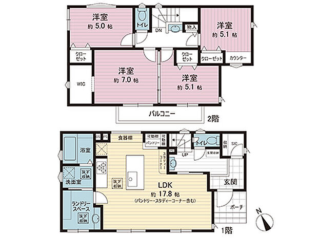 間取図です。図面と異なる場合は現況を優先させていただきます。