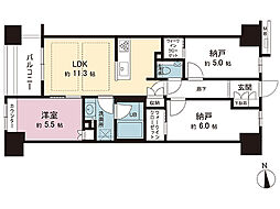 プレシス八王子レグリオ 1SLDKの間取図画像