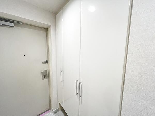 散らかりがちな玄関もスッキリの玄関収納付。