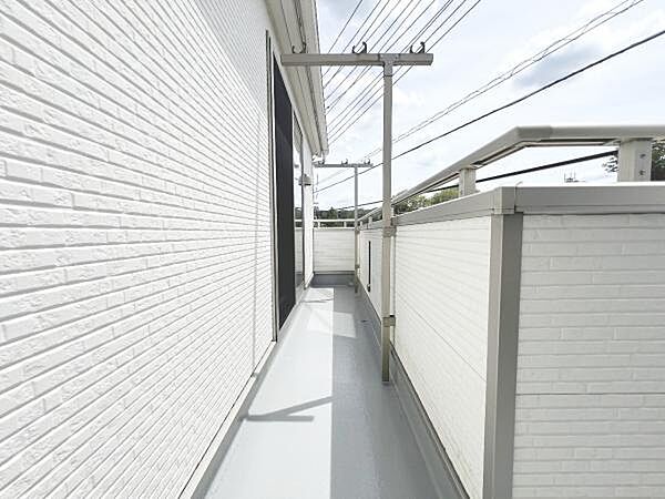 お洗濯ものを気持ち良く太陽の光で干せるのが嬉しいですね。