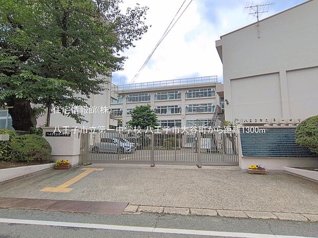 八王子市立第一中学校まで約1300m(徒歩17分)