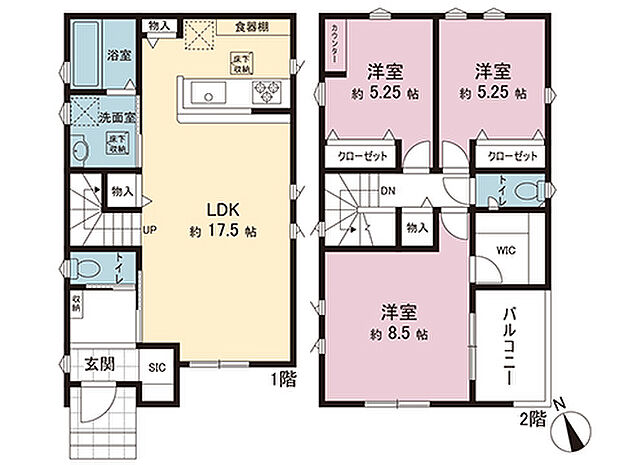 間取図です。図面と異なる場合は現況を優先させていただきます。