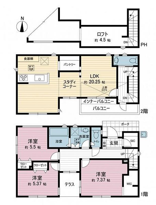 間取図です。図面と異なる場合は現況を優先させていただきます。