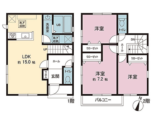 間取図です。図面と異なる場合は現況を優先させていただきます。