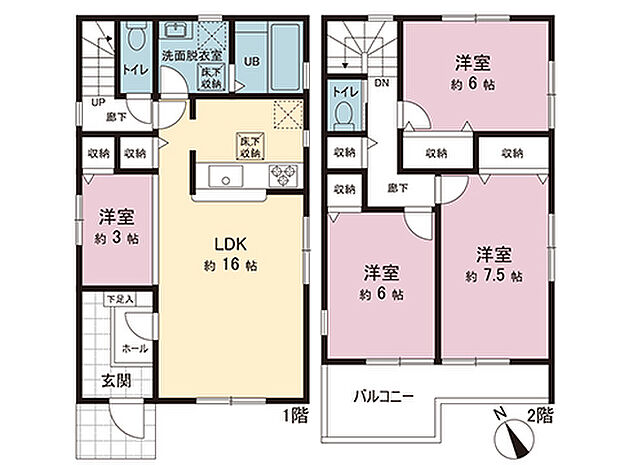 間取図です。図面と異なる場合は現況を優先させていただきます。