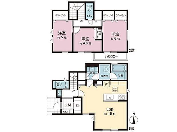 間取図です。図面と異なる場合は現況を優先させていただきます。