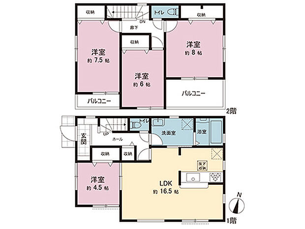 間取図です。図面と異なる場合は現況を優先させていただきます。