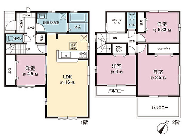 間取図です。図面と異なる場合は現況を優先させていただきます。
