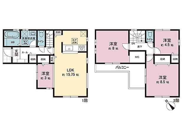 間取図です。図面と異なる場合は現況を優先させていただきます。