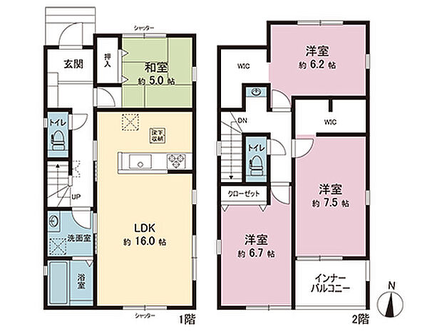 間取図です。図面と異なる場合は現況を優先させていただきます。