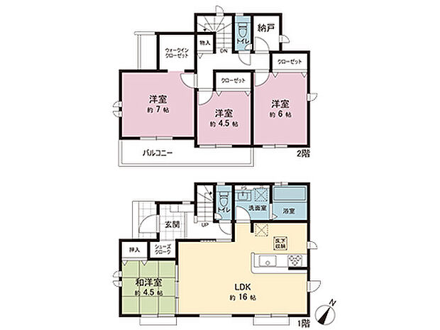 間取図です。図面と異なる場合は現況を優先させていただきます。