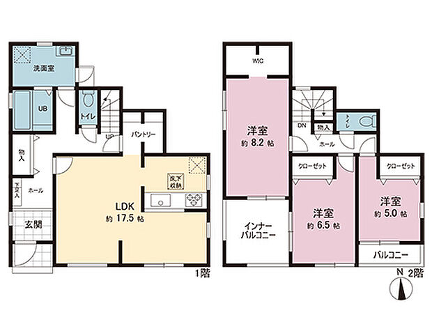 間取図です。図面と異なる場合は現況を優先させていただきます。
