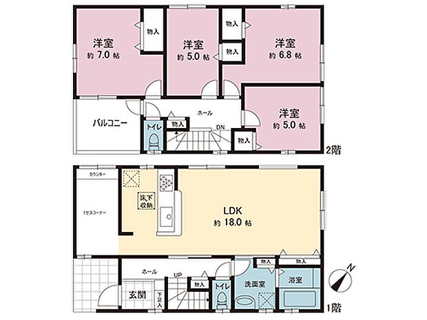 間取図です。図面と異なる場合は現況を優先させていただきます。