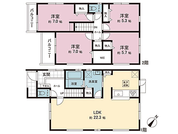 間取図です。図面と異なる場合は現況を優先させていただきます。