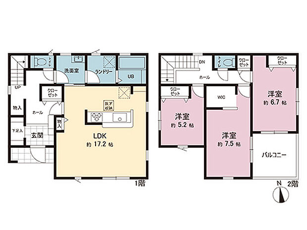 間取図です。図面と異なる場合は現況を優先させていただきます。