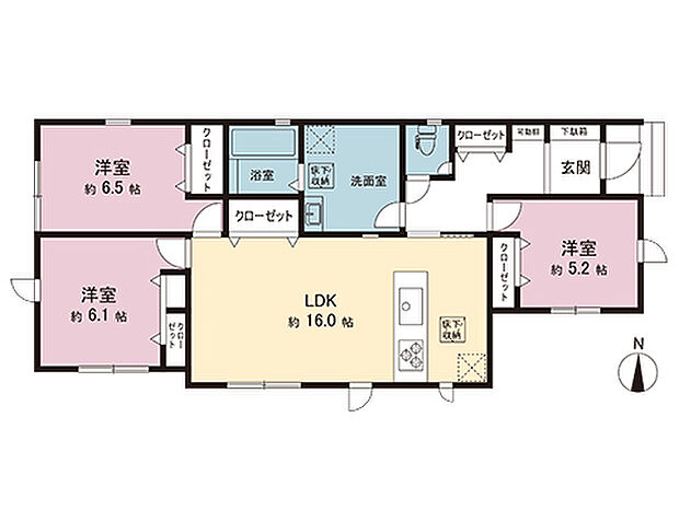 間取図です。図面と異なる場合は現況を優先させていただきます。