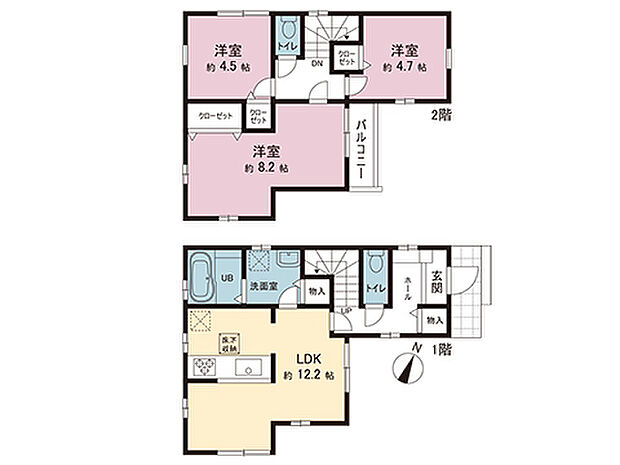 間取図です。図面と異なる場合は現況を優先させていただきます。