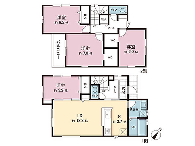 間取図です。図面と異なる場合は現況を優先させていただきます。