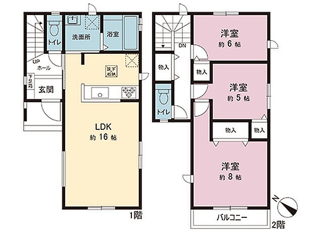 間取図です。図面と異なる場合は現況を優先させていただきます。