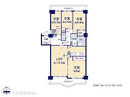 ガーデンハイツ小平1号館 4LDKの間取り