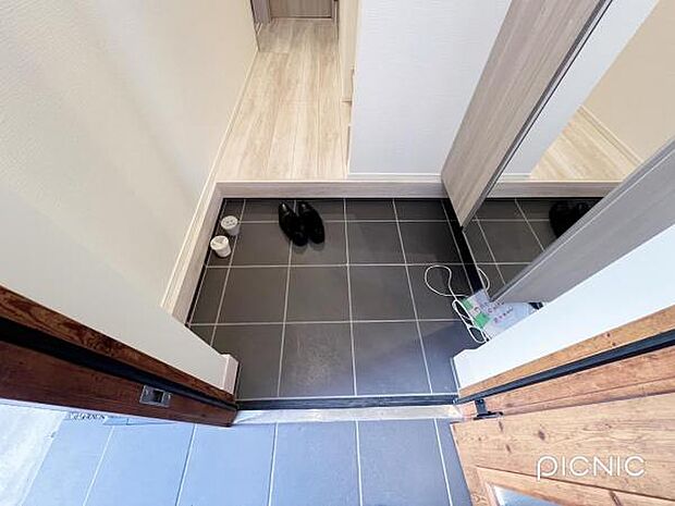 いつも気持ちよくご家族を迎えられる玄関です。