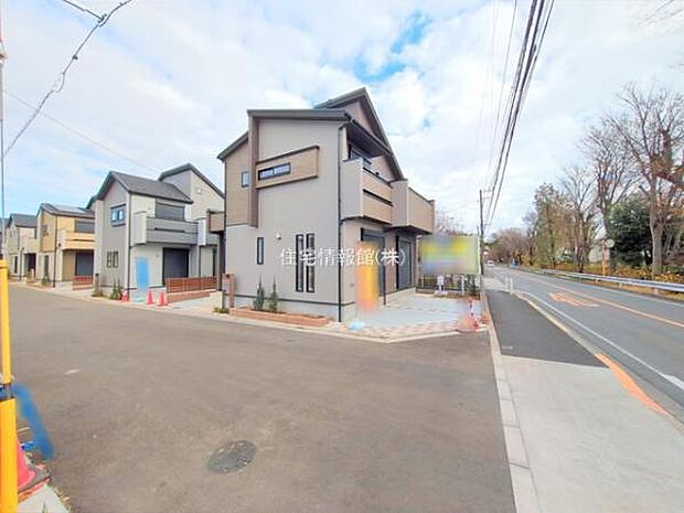 前面道路を含めた現地写真です。