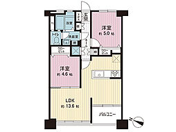 豊玉南住宅 2LDKの間取図画像