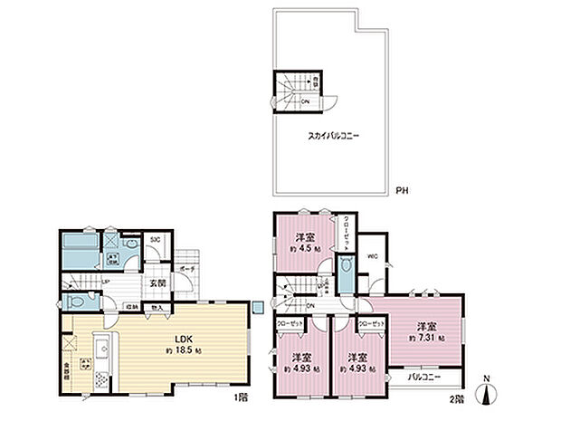 間取図です。図面と異なる場合は現況を優先させていただきます。