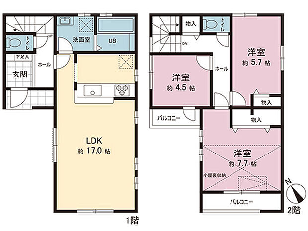 間取図です。図面と異なる場合は現況を優先させていただきます。