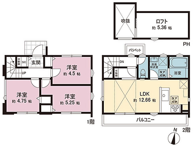 間取図です。図面と異なる場合は現況を優先させていただきます。