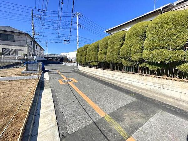 前面道路です。