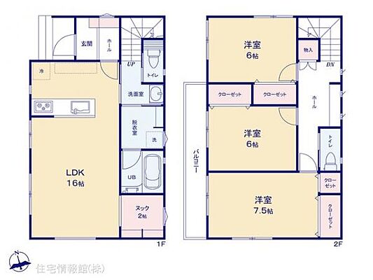 間取り 安行小山　2号棟