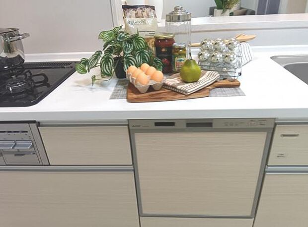 機能性に優れ食器洗乾燥機付のシステムキッチンで忙しい家事をサポートします。