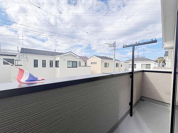 お洗濯ものを気持ち良く太陽の光で干せるのが嬉しいですね。