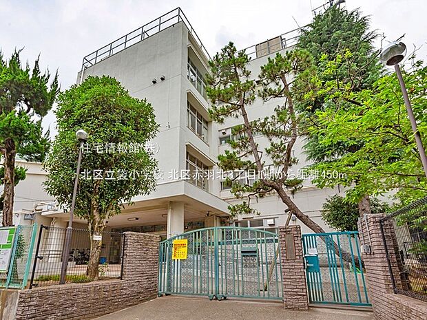 北区立袋小学校まで約450m（徒歩6分）