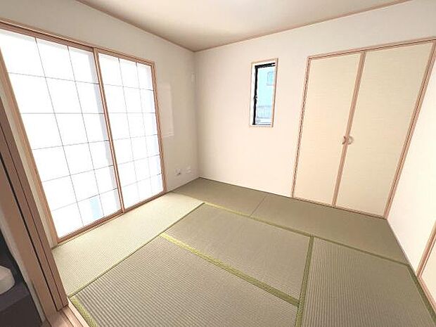 一部屋あるとうれしい和室。客間、晩酌、家族団らんなど色々使えますね。