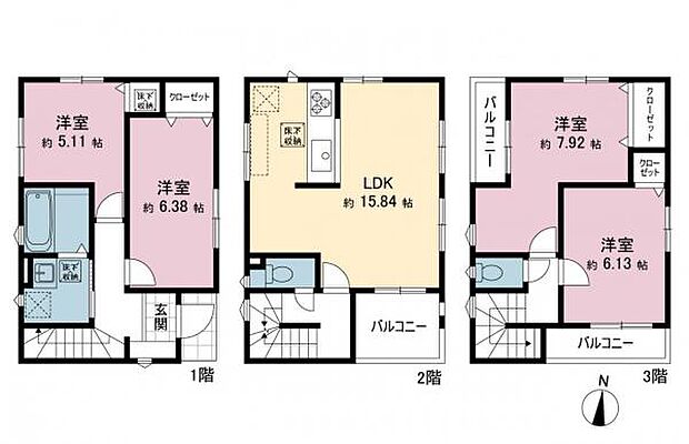 間取図です。図面と異なる場合は現況を優先させていただきます。