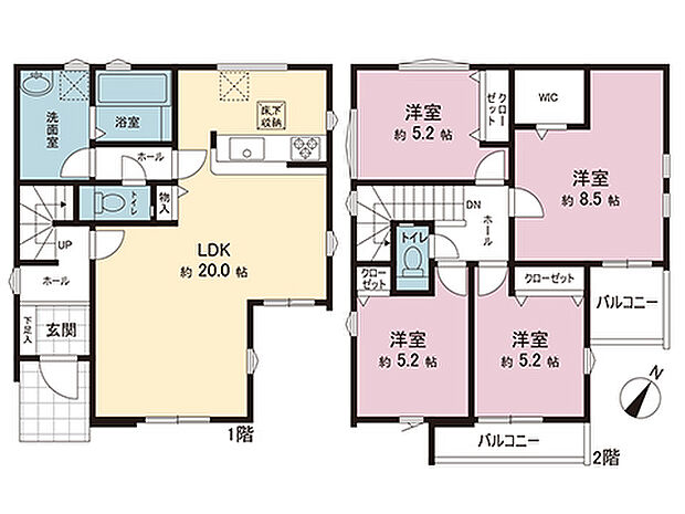 間取図です。図面と異なる場合は現況を優先させていただきます。