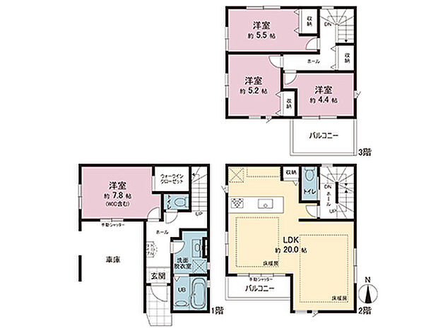 間取図です。図面と異なる場合は現況を優先させていただきます。