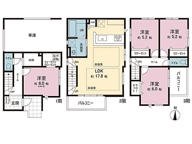 間取図です。図面と異なる場合は現況を優先させていただきます。